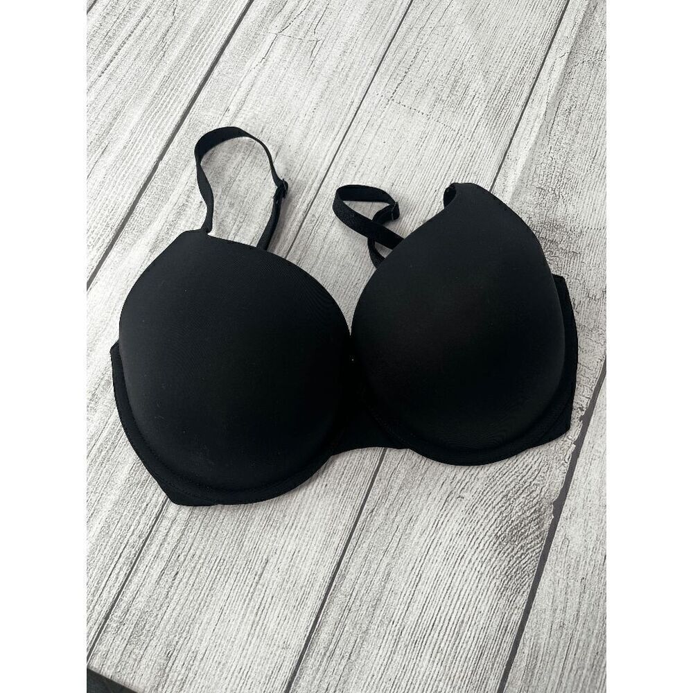 Victoria's Secret T Shirt Push up Full Coverage Bra in Black 32DDD; Like New